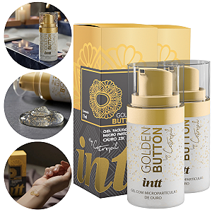 Golden Button Gel Facilitador Intt Partículas de Ouro 17ml - Kit 2 und