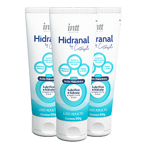 Hidranal Lubrificante Intt Ácido Hialurônico 50g - Kit 3 und