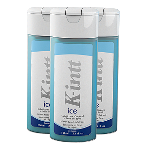 K-Ice  Lubrificante Corporal Intt Base de Água 100ml - Kit 3 und