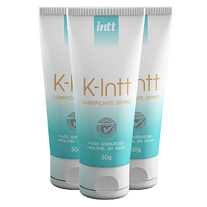 K-Intt Lubrificante Íntimo Intt Base de Água 50g - Kit 3 und