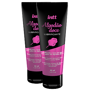 Lubrificante Algodão Doce Intt A Base de Água 50ml - Kit 2 und