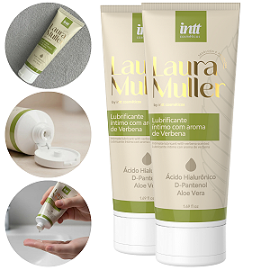 Laura Muller Lubrificante Íntimo Intt Aroma de Verbena 50ml - Kit 2 und