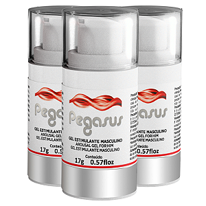 Pegasus Gel Estimulante Masculino Intt 17g - Kit 3 und