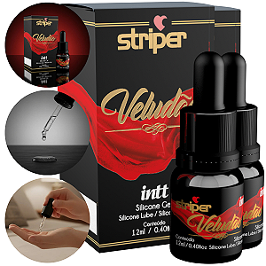 Striper Veludão Silicone Lubrificante em Gel Intt 12ml - Kit 2 und