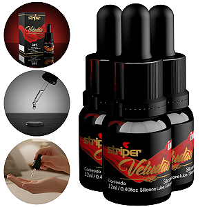Striper Veludão Silicone Lubrificante em Gel Intt 12ml - Kit 3 und