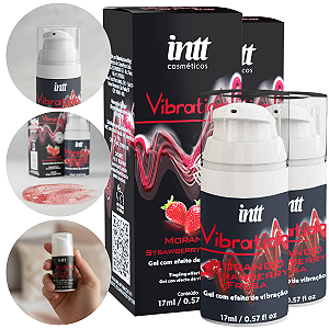 Vibration Lubrificante Vibra Intt Sabor Morango 17ml - Kit 2 und