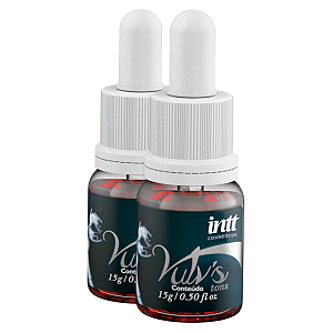 Vulv's Tons Esquenta e Lubrifica Intt Sabor Vinho Tinto 15g - Kit 2 und