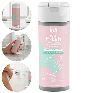 Feel Fresh Sabonete Líquido Íntimo e Corporal Intt Morango 100ml