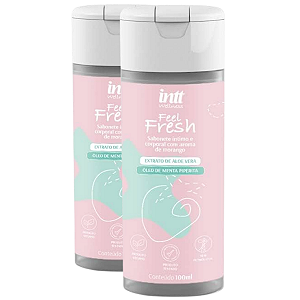 Feel Fresh Sabonete Líquido Íntimo e Corporal Intt Morango 100ml - Kit 2 und