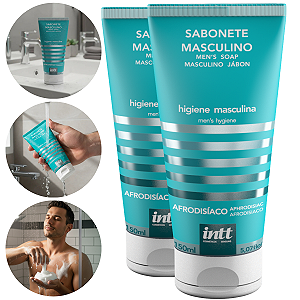 Sabonete Líquido Afrodisíaco Masculino intt 150ml - Kit 2 und