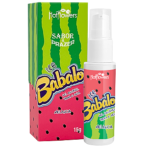Gel Babaloo Ice Melancia Hot Flowers Beijável 15g
