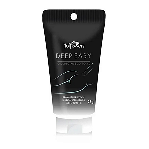 Gel Lubrificante Anal Deep Easy Preto Hot Flowers 25g