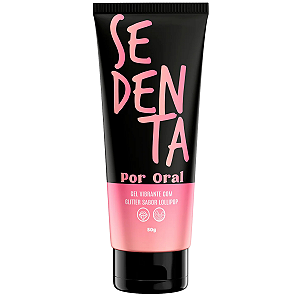 Gel Sedenta por Oral Lollipop Hot Flowers Vibrante Com Glitter 50g