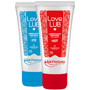 Kit Love Lub - Lubrificante Corporal Love Lub Hot  60g + Love Lub Ice 60g La Pimienta