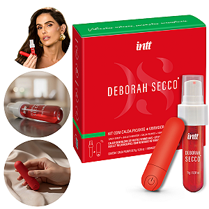 Kit Deborah Secco - Calda Beijável Picante Frutas Vermelhas + Vibrador Bullet Intt