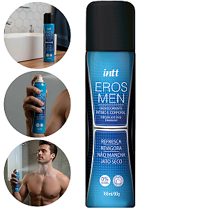 Desodorante Íntimo e Corporal Eros Men Intt 166ml