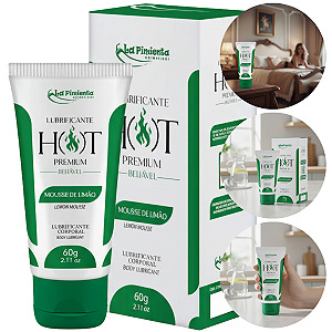 Lubrificante Hot Premium La Pimienta 60g Sabor Mousse De Limão