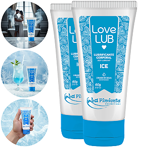 Love Lub Lubrificante Corporal Base Água - Kit 2 und