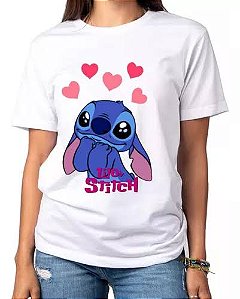 Camiseta Lilo e Stitch Infantil Feminino
