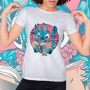 Camiseta Lilo e Stitch - Estampa Exclusiva Tamanho P