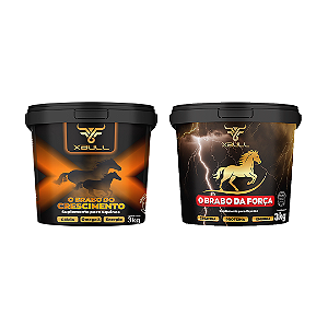 Kit Suplemento XBULL – O Brabo da Força + O Brabo do Crescimento (3 kg cada)