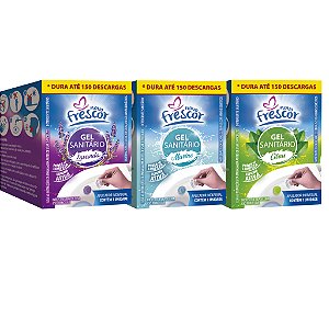 Gel Sanitário desodorizador Adesivo Novo Frescor Aplicador com Refil 7g
