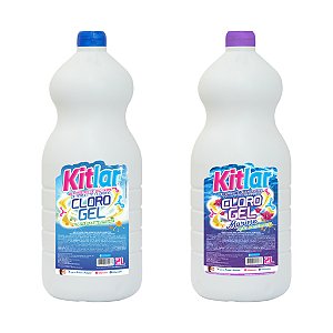 Cloro Gel Concentrado Perfumado Detergente Clorado 2L Limpeza Pesada Kitlar