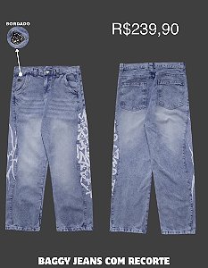 Calça baggy trip side