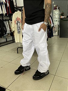 Calça Cargo branca