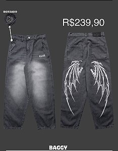 Calça baggy trip side