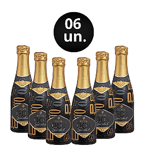 Kit 06 Mini Espumantes Monte Paschoal Zero Álcool