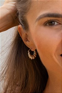 Argola croissant - Prata