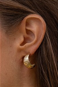 Argola Celeste - Dourada