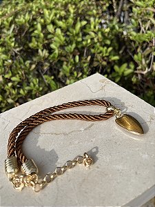 Colar pingente - Marrom