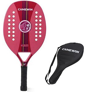 Kit Raquetes Beach Tennis  Camewin Female Em Carbono II - Advance - Com Capa