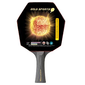 Raquete de Tênis de Mesa Gold Sports Solar Profissional Hexagonal
