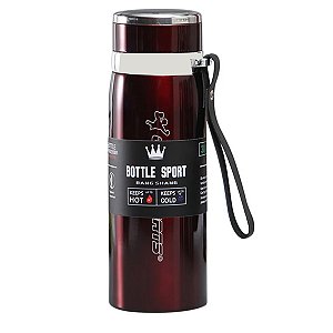 Garrafa Térmica Gold Sports Adventure Smart Dupla Camada em Aço inoxidável 316 800ml  Com Infusor