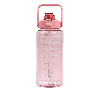 Garrafa Squeeze Plástica Gold Sports Translucida Fitness II - BPA- FREE  - 2000ml
