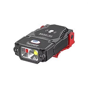 MIni Lanterna Gold Sports Led com suporte de Lapela de Boné