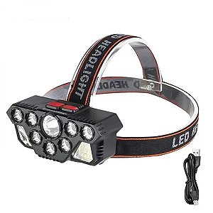 Lanterna De Cabeça Gold Sports Holofote Pro Recarregável 4 Model Bateria de Lítio A Prova Água