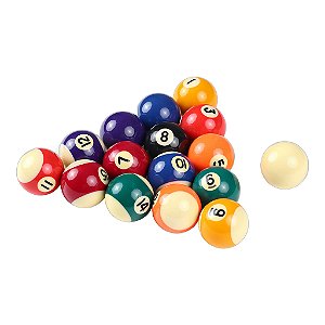 Bolas Gold Sports Snooker Sinuca 16 Bolas 52 mm Numeradas