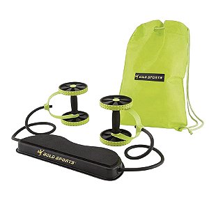 Roda para exercício abdominal com  elástico Golds Sports Revoflex Extreme CBR03075