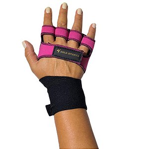 Luva Fitiness Gold Sports com Bandagem Pro - Rosa