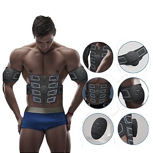 Aparelho Gold Sports Total Shape Power Pro Estimulador Elétrica Muscular Abdômen Braços e Pernas