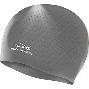 Touca De Natação Gold Sports Massagem De Silicone