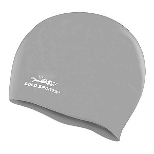 Touca De Natação Gold Sports Pro De Silicone - Adulo