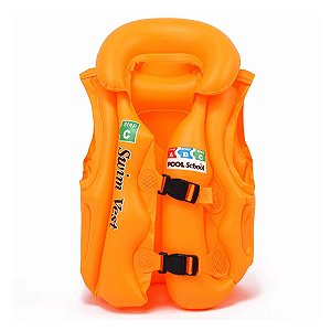 Boia Colete Inflável Gold Sports Infantil  Flutuador Salva Vidas Criança e Bebê 10 a 50 kg