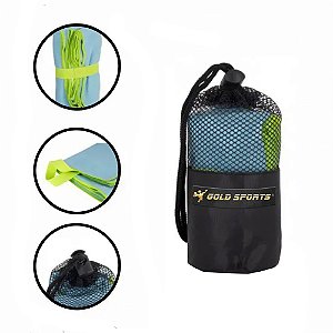 Toalha de Microfibra Gold Sports Alta Absorção Travel Medium - 90x65cm