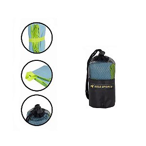 Toalha de Microfibra Gold Sports Alta Absorção Travel Small  - 55x42cm