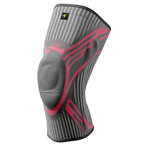 Joelheira Elástica Gold Sports Com Protetor de Patela e Suporte Lateral - 1 unidade